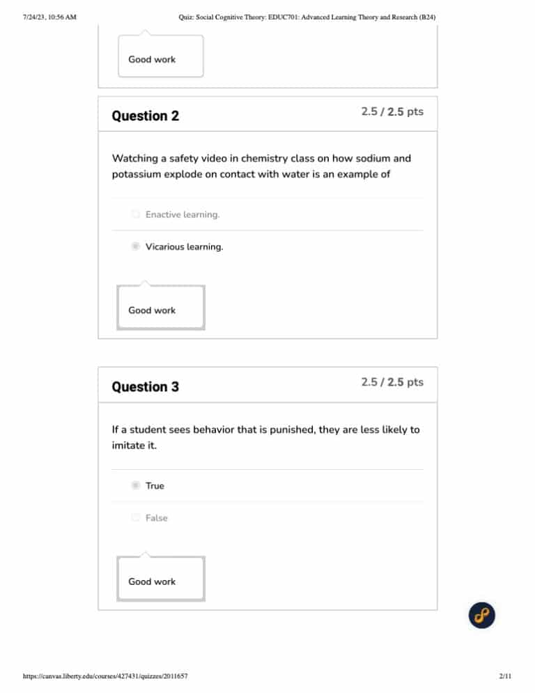 Educ Social Cognitive Quiz Liberty Answers Homework Simple